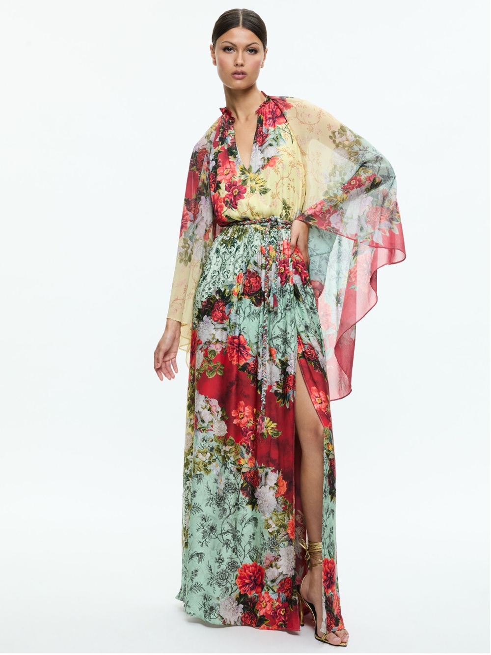 NWT Alice + Olivia Malinda Maxi Dress size 4 video - Picture 4 of 17